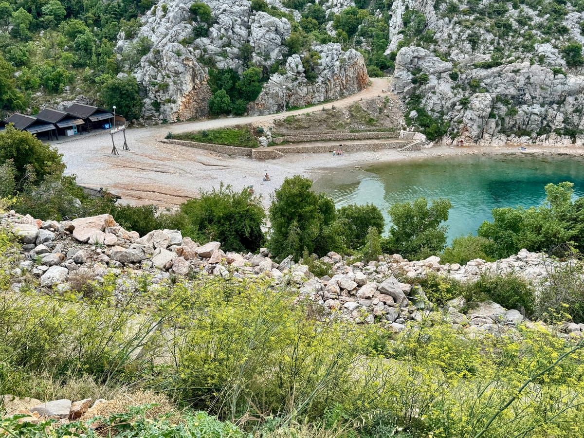 Freier Strand in Kroatien
