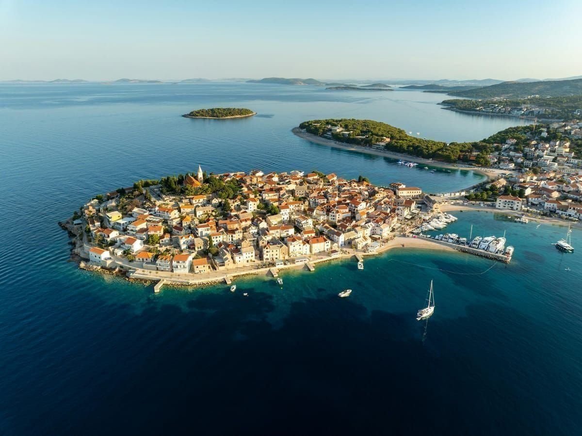 Panorama von der Festung St. Michael über Zadar und die Kornaten