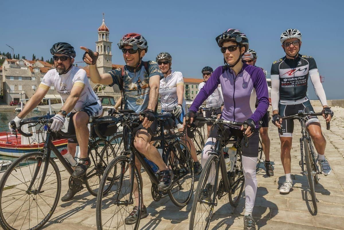 Radfahren Mljet Wald