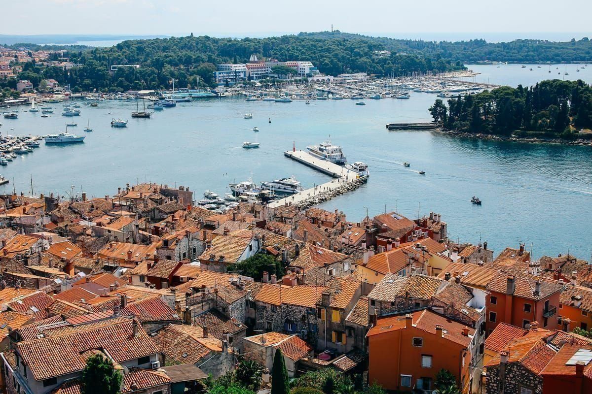 Stiniva Strand von oben