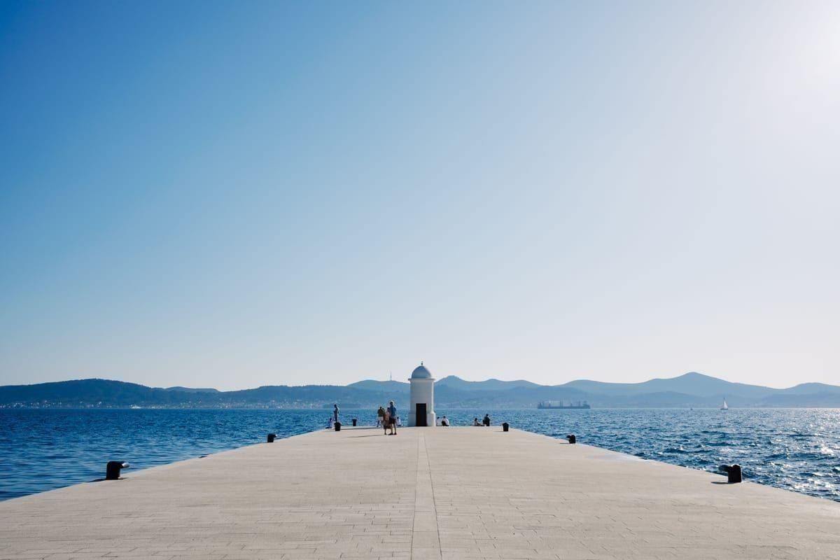 Fährhafen Gaženica bei Zadar