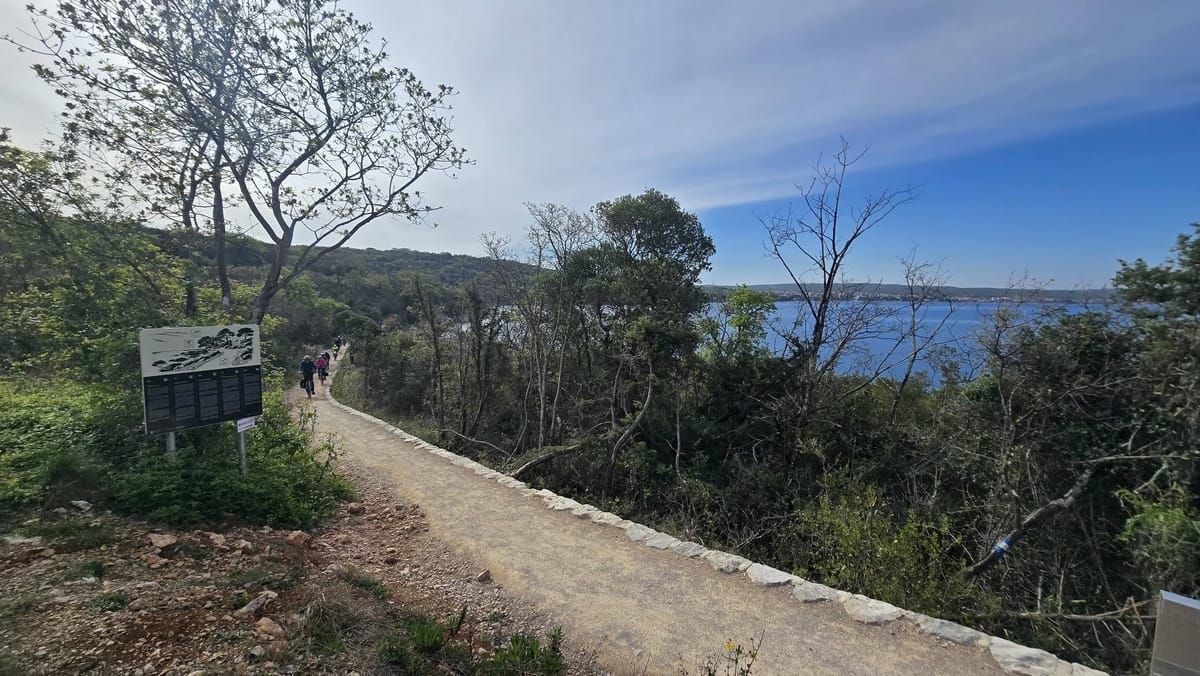 Parenzana-Radweg durch die istrischen Hügel