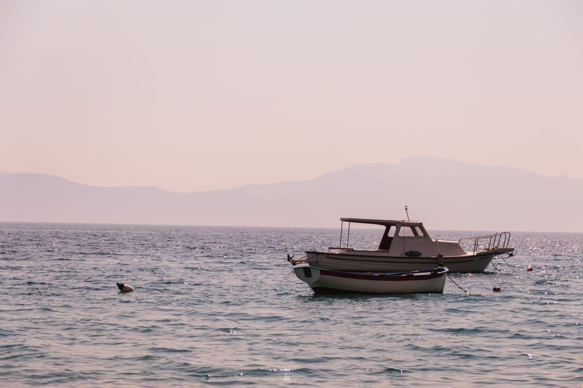 Segelboote ankern in der geschützten Telašćica-Bucht zwischen Pinien und Felsküste