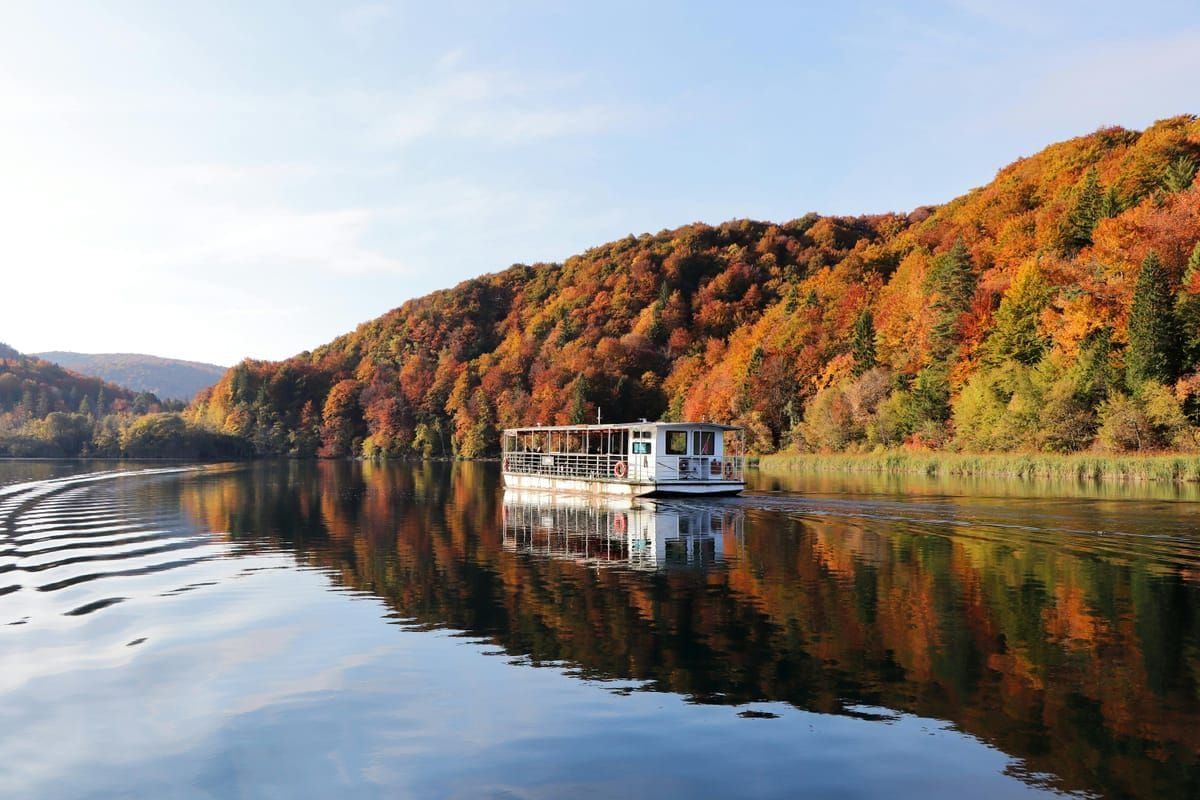 Plitvice im Winter mit Schnee