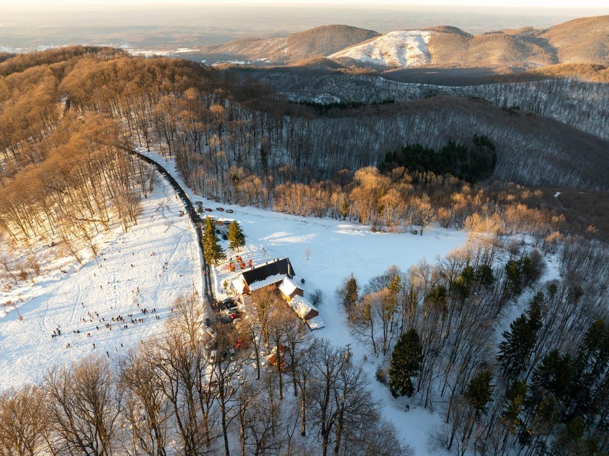 Zagreb Oberstadt im Winter