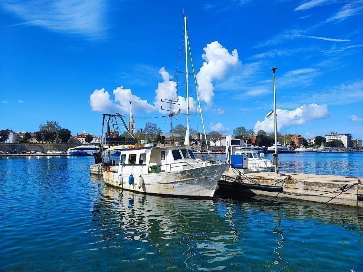 Meeresorgel von Zadar bei Sonnenuntergang